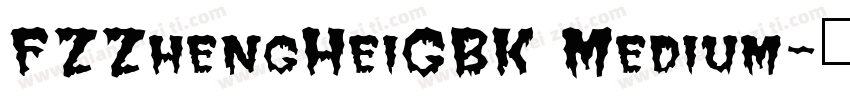 FZZhengHeiGBK Medium字体转换